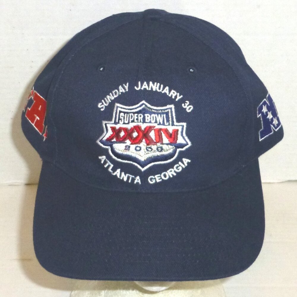 VTG Logo 7 Super Bowl XXXIV 2000 Atlanta Strapback Adjustable Hat PLEASE READ